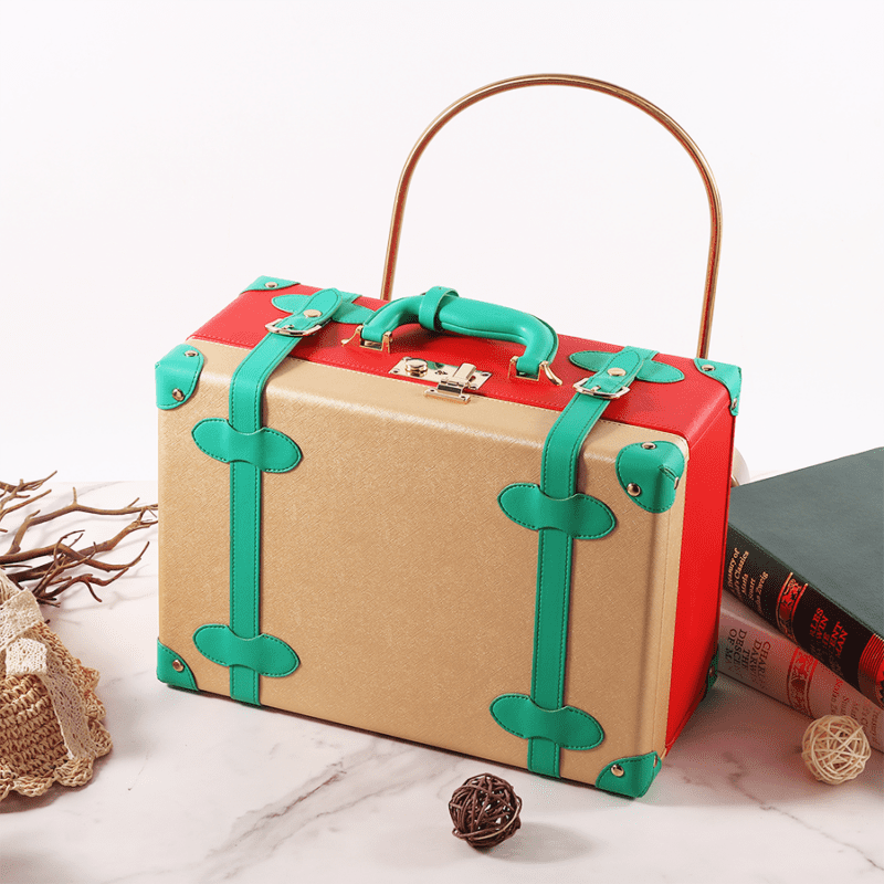 Christmas Gift PU Leather Decorative Storage Large Trunks