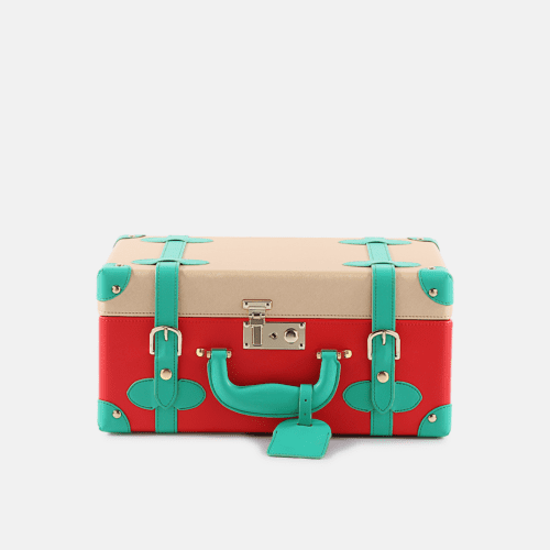 Christmas Gift PU Leather Decorative Storage Medium Trunks