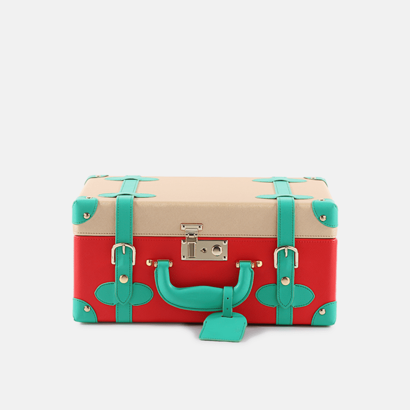 Christmas Gift PU Leather Decorative Storage Medium Trunks