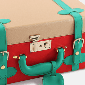 Christmas Gift PU Leather Decorative Storage Medium Trunks