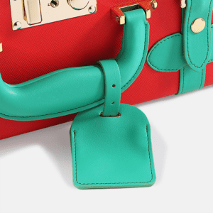 Christmas Gift PU Leather Decorative Storage Medium Trunks