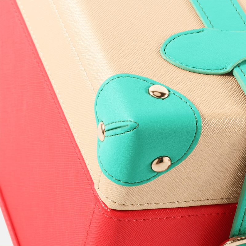 Christmas Gift PU Leather Decorative Storage Medium Trunks