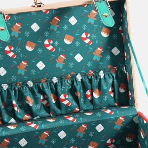 Christmas Gift PU Leather Decorative Storage Medium Trunks