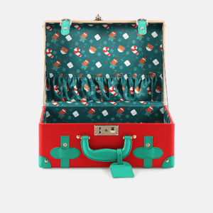 Christmas Gift PU Leather Decorative Storage Medium Trunks