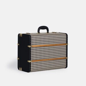 Large Black Houndstooth Trunk