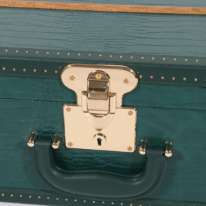 Green Crocodile Print PU Leather Decorative Storage Trunks