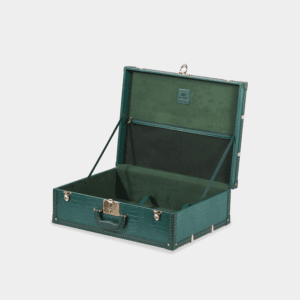 Green Crocodile Print PU Leather Decorative Storage Trunks