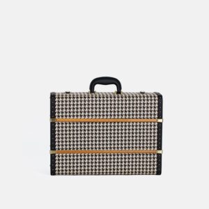 Medium Black Houndstooth Trunk