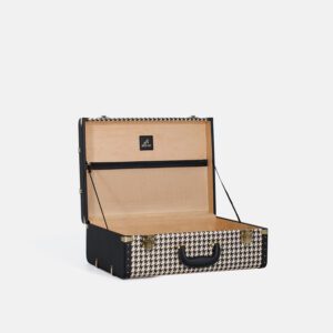 Medium Black Houndstooth Trunk