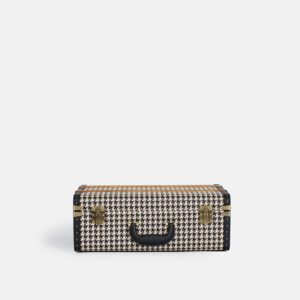 Medium Black Houndstooth Trunk