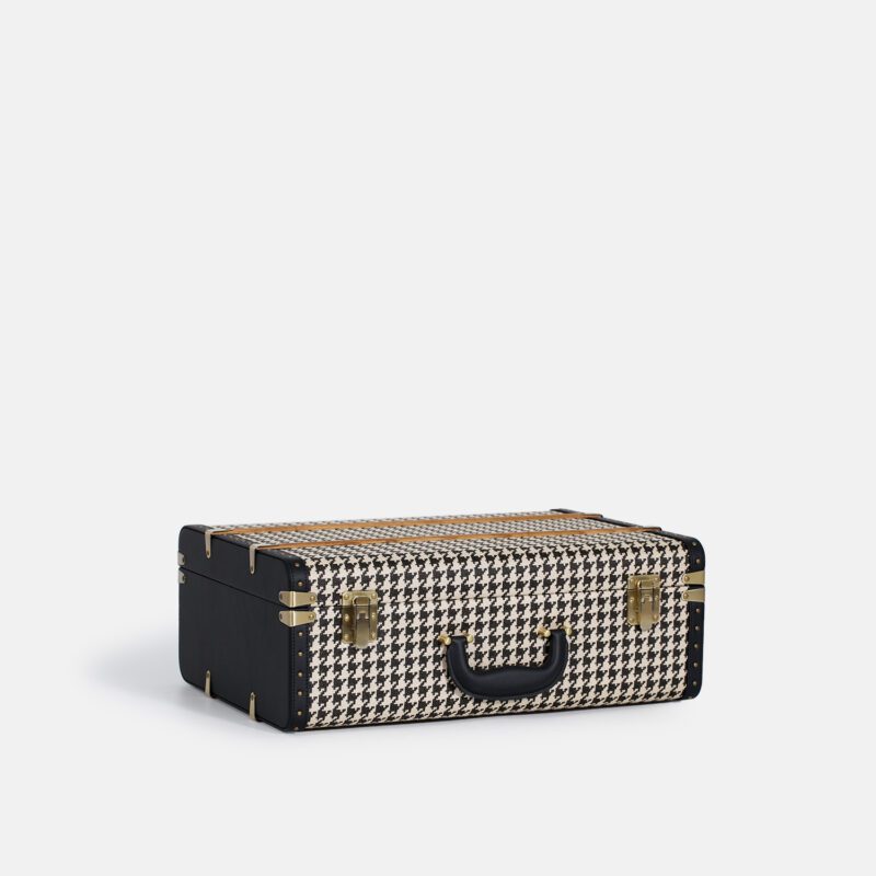 Medium Black Houndstooth Trunk