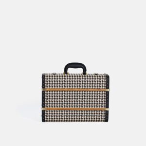 Mini Black Houndstooth Trunk