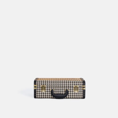 Mini Black Houndstooth Trunk