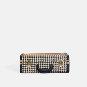 Mini Black Houndstooth Trunk