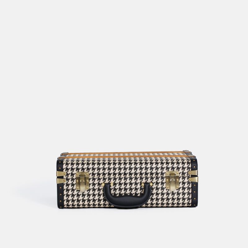 Mini Black Houndstooth Trunk