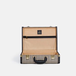 Mini Black Houndstooth Trunk