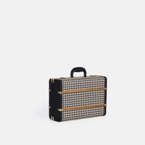 Mini Black Houndstooth Trunk