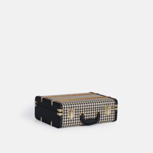 Mini Black Houndstooth Trunk