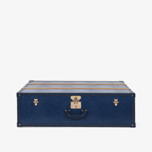 Retro Blue Leather Storage Trunks