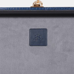 Retro Blue Leather Storage Trunks