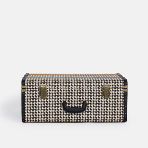 Extra Large Black Houndstooth Trunk