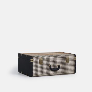 Extra Large Black Houndstooth Trunk