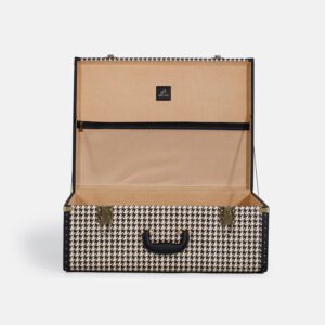 Extra Large Black Houndstooth Trunk