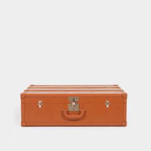 Orange Crocodile Print PU Leather Trunks for Modern Homes