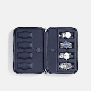 8 Piece Travel Zip Watch Case
