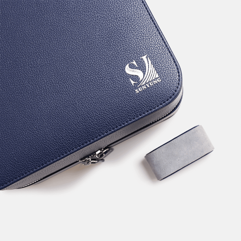 8 Piece Travel Zip Watch Case