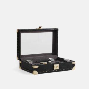 10 peiece Watch Box Crocodile Leather Case with Window
