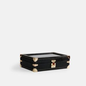 10 peiece Watch Box Crocodile Leather Case with Window
