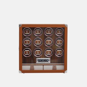 12 Piece Automatic Watch Winder with Storage
