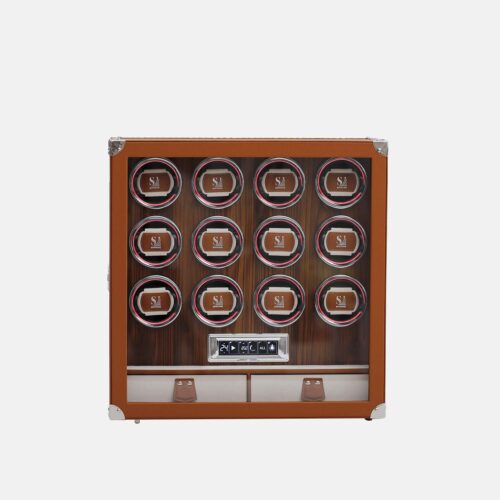 W0109-01001-1 12 Piece Automatic Watch Winder with Storage