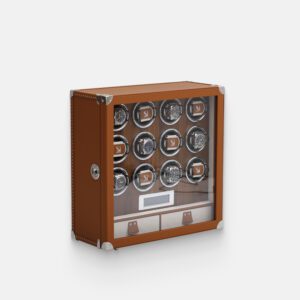 12 Piece Automatic Watch Winder with Storage