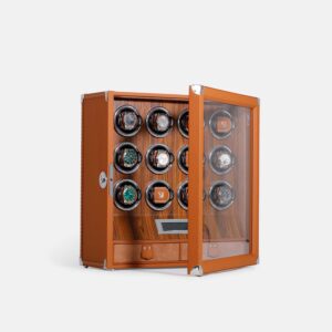 12 Piece Automatic Watch Winder with Storage