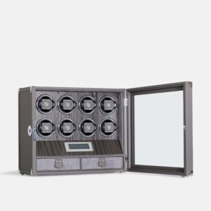 8 Piece Automatic Watch Winder with Storage