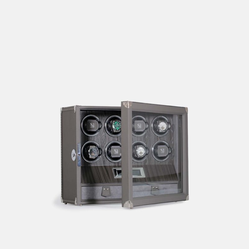 8 Piece Automatic Watch Winder with Storage