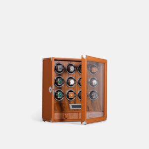 12 Piece Automatic Watch Winder with Storage