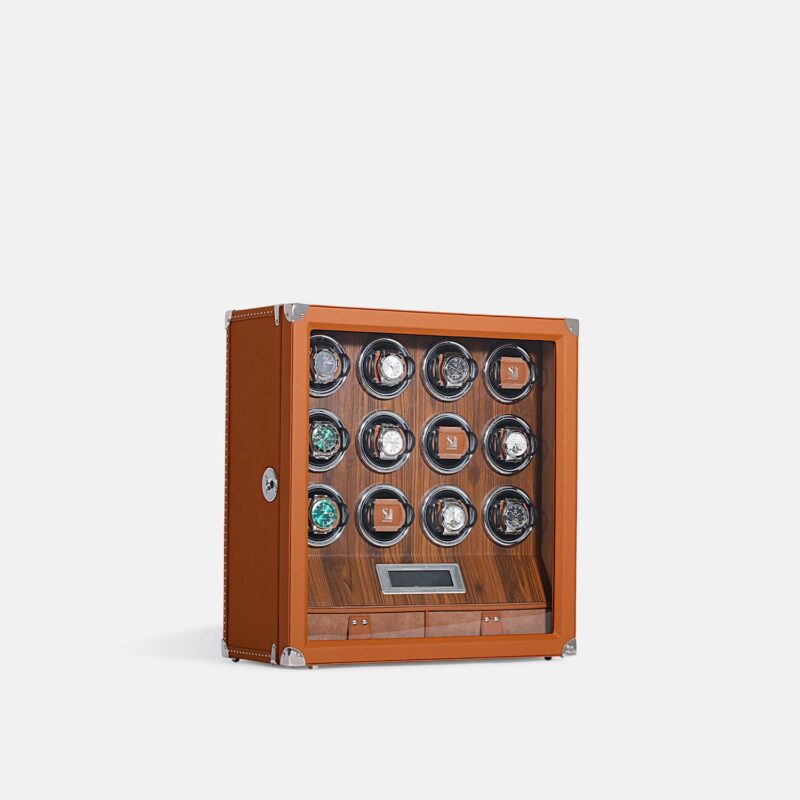 12 Piece Automatic Watch Winder with Storage