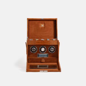 Triple Automatic Watch Winder with Storage