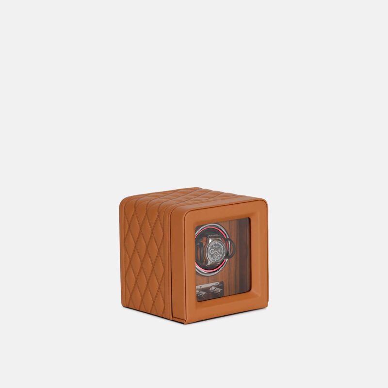 Single Slot Quilted PU Leather Watch Winder