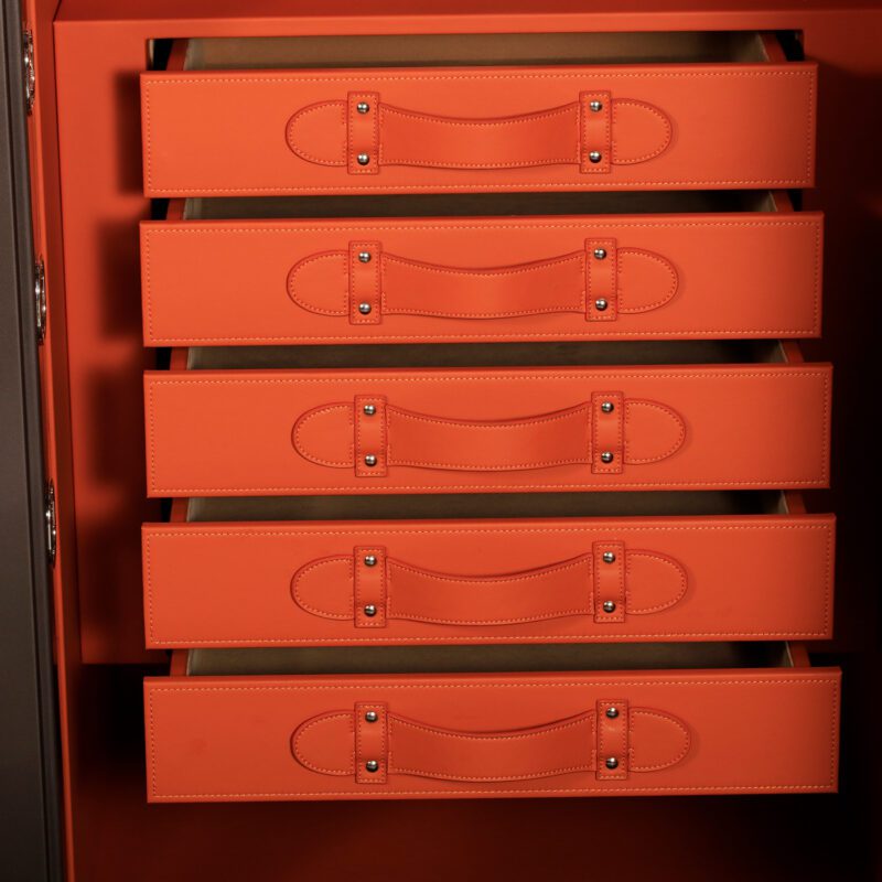 Bronze Edition 20-Watch Winder & Jewelry Safe with Fingerprint Access