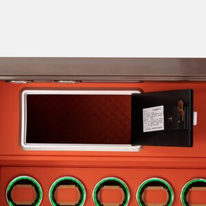 Bronze Edition 20-Watch Winder & Jewelry Safe with Fingerprint Access