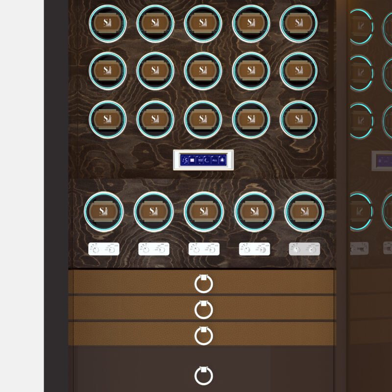 Luxury 20-Rotor Watch Winder Safe - High Security Jewelry Vault with SecuRam Lock