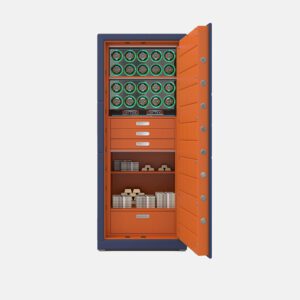 Luxury 24-Rotor Watch Winder Safe - High Security Jewelry Vault with SecuRam Lock