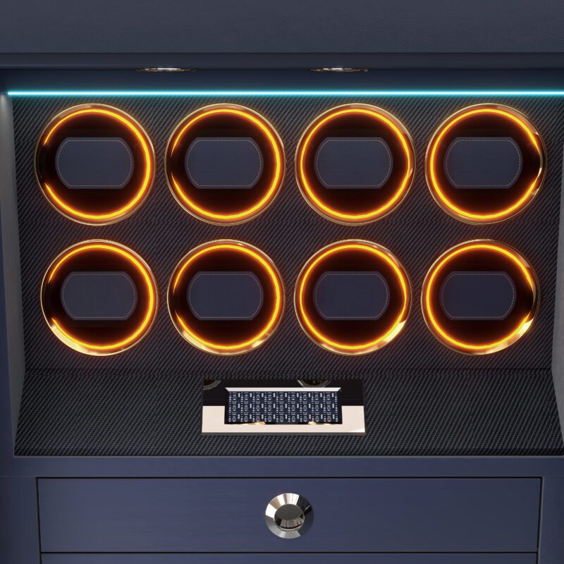 Luxury 8-Rotor Watch Winder Safe