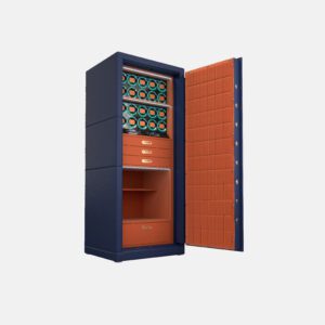 Luxury 24-Rotor Watch Winder Safe - High Security Jewelry Vault with SecuRam Lock