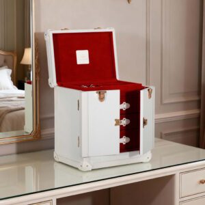 White Trunk Jewelry Box