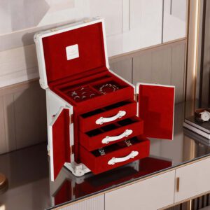 White Trunk Jewelry Box